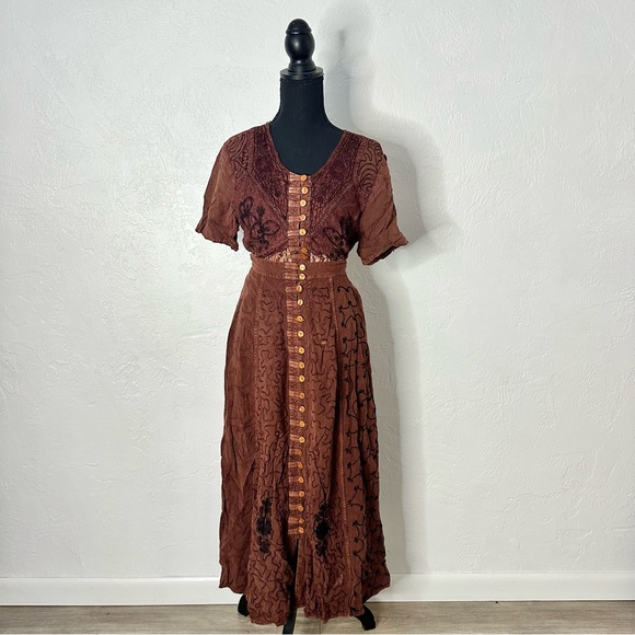 Dresses & Skirts - Vintage 90s matching boho skirt set